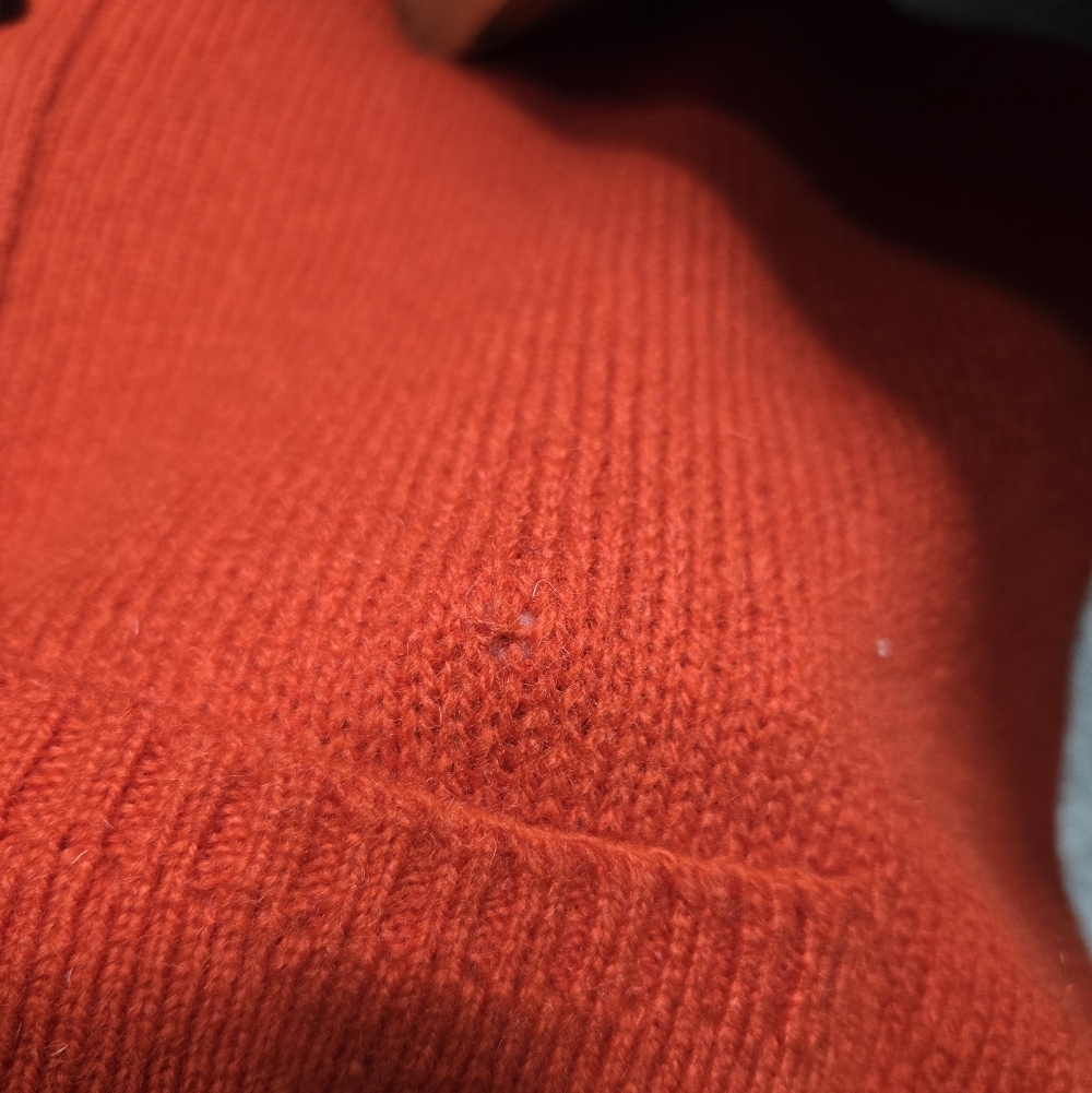 Vintage The Moors Lord Jeff Men’s L Shetland WOOL Red Sweater Vest Button Up - Picture 9 of 13